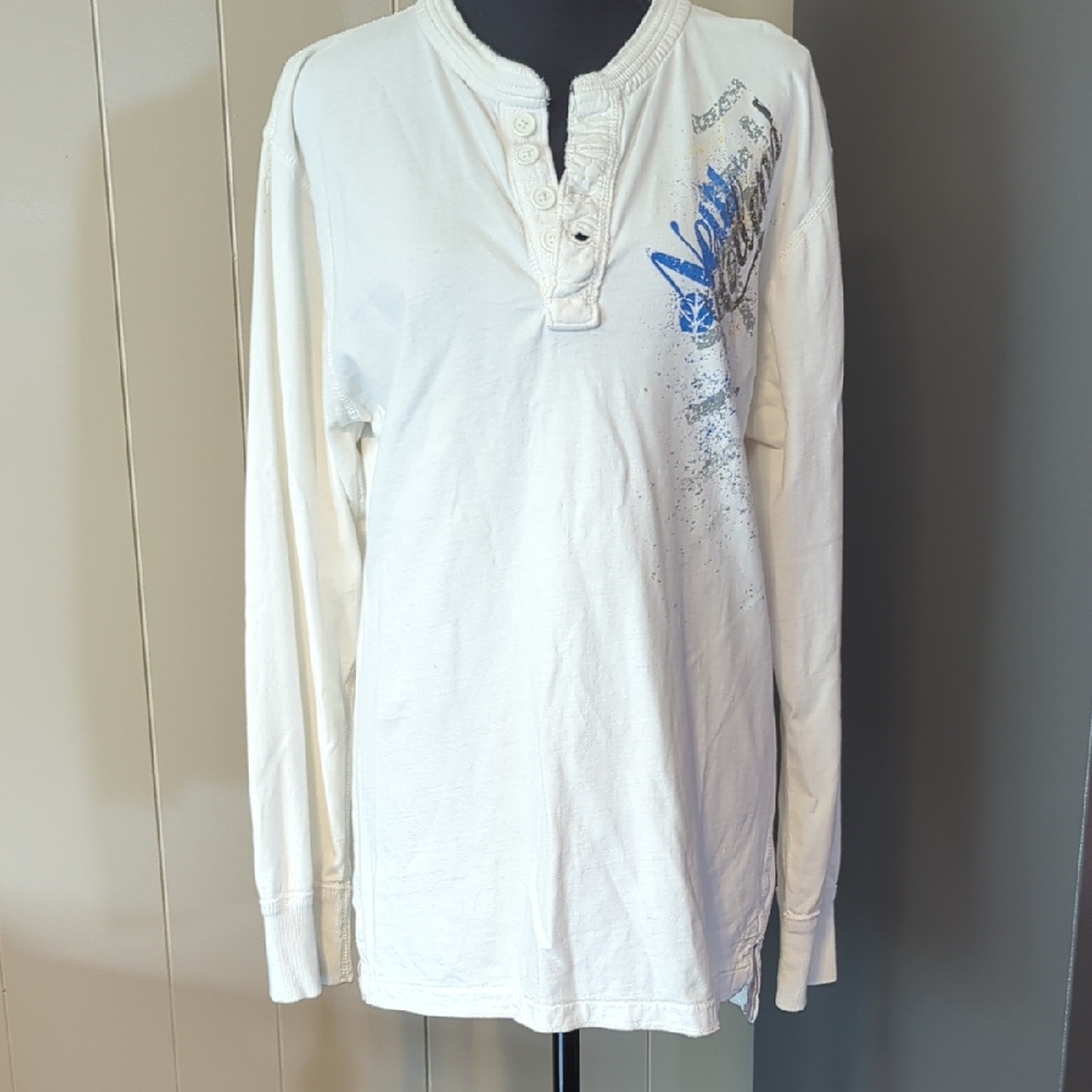 Women's New Holland Long Sleeve Tee With Button Chest